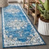 Jonathany Bohemian Flair BMF104B Blue/Cream Area Rug 2 ft. 3 in. X 8 ft. Runner