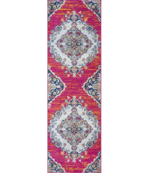 Bohemian FLAIR Boho Vintage Medallion Multi 2 ft. x 8 ft. Runner Rug