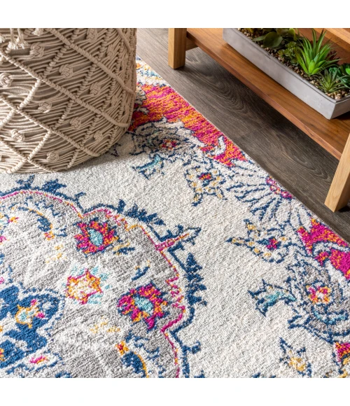 Bohemian FLAIR Boho Vintage Medallion Multi 2 ft. x 8 ft. Runner Rug