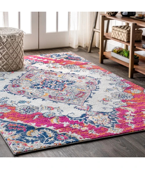 Bohemian FLAIR Boho Vintage Medallion Multi 4 ft. x 6 ft. Area Rug