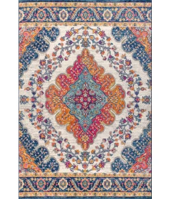 Jonathany Bohemian Flair BMF106A Blue/Multi Area Rug 7 ft. 9 in. X 10 ft. Rectangle