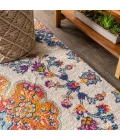 Bohemian FLAIR Boho Vintage Medallion Blue/Multi 8 ft. x 10 ft. Area Rug