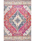 Bohemian FLAIR Boho Vintage Medallion Fuchsia/White 8 ft. x 10 ft. Area Rug