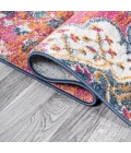 Bohemian Flair Boho Vintage Medallion Fuchsia/Ivory 2 ft. x 8 ft. Runner Rug