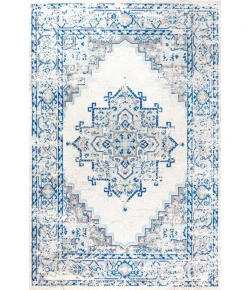 Jonathany Bohemian Flair BMF107A Blue/Gray Area Rug 7 ft. 9 in. X 10 ft. Rectangle