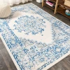 Jonathany Bohemian Flair BMF107A Blue/Gray Area Rug 3 ft. X 5 ft. Rectangle