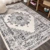 Jonathany Bohemian Flair BMF107B Dark Gray/Cream Area Rug 3 ft. X 5 ft. Rectangle
