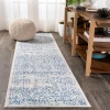 Jonathany Bohemian Flair BMF108A Cream/Blue Area Rug 2 ft. 3 in. X 8 ft. Runner