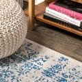 Azul Filigree Cream/Blue 4 ft. x 6 ft. Area Rug