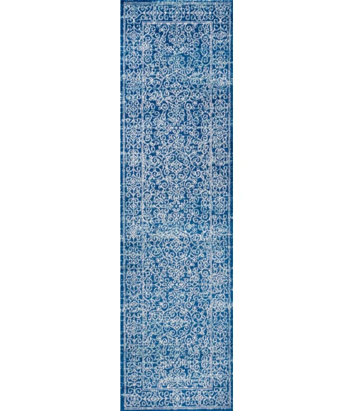 Azul Filigree Blue 2 ft. x 8 ft. Runner Rug