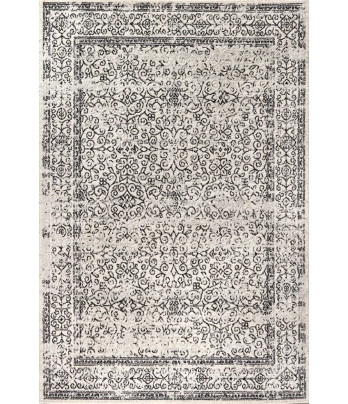 Ferro Filigree Gray/Black 4 ft. x 6 ft. Area Rug