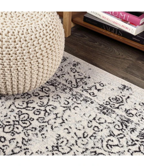 Ferro Filigree Gray/Black 4 ft. x 6 ft. Area Rug