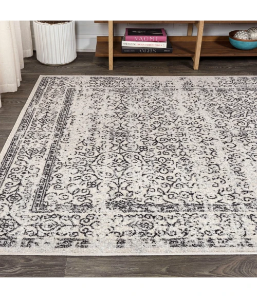 Ferro Filigree Gray/Black 4 ft. x 6 ft. Area Rug