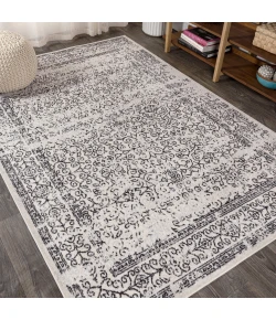 Jonathany Bohemian Flair BMF108C Gray/Black Area Rug 4 ft. X 6 ft. Rectangle