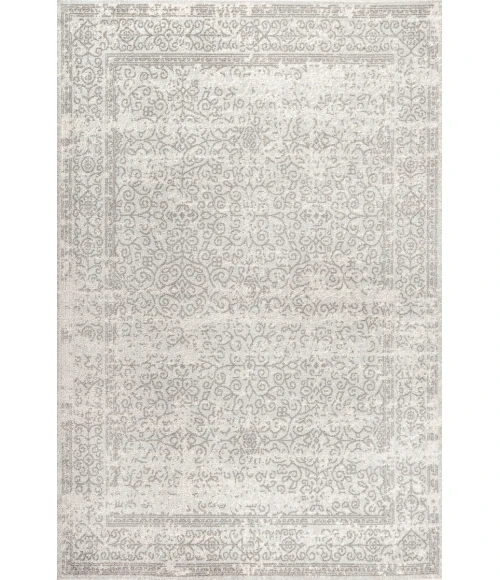 Ferro Filigree Modern Gray/Dark Gray 4 ft. x 6 ft. Area Rug
