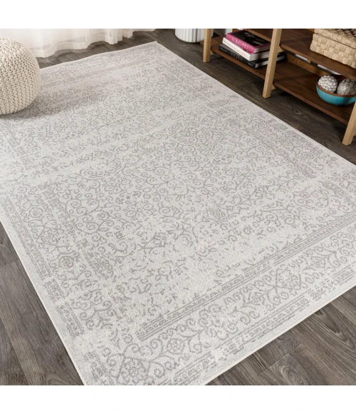 Ferro Filigree Modern Gray/Dark Gray 4 ft. x 6 ft. Area Rug