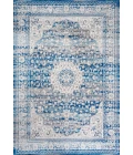 Scala Ornate Bohemian Medallion Blue/Dark Gray 3 ft. x 5 ft. Area Rug
