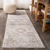 Jonathany Bohemian Flair BMF109B Gray/Cream Area Rug 2 ft. 3 in. X 8 ft. Runner