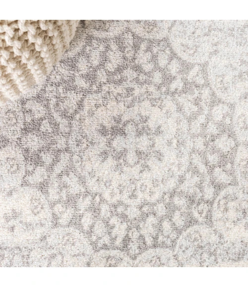 Scala Ornate Bohemian Medallion Gray/Cream 8 ft. x 10 ft. Area Rug