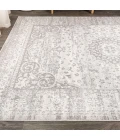 Scala Ornate Bohemian Medallion Gray/Cream 8 ft. x 10 ft. Area Rug