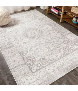 Jonathany Bohemian Flair BMF109B Gray/Cream Area Rug 7 ft. 9 in. X 10 ft. Rectangle