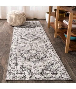 Jonathany Bohemian Flair BMF110A Dark Gray Area Rug 2 ft. 3 in. X 8 ft. Runner