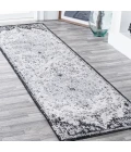Anaise Ornate Boho Medallion Gray/Black/Cream 2 ft. x 8 ft. Runner Rug