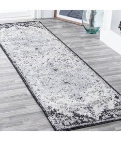 Jonathany Bohemian Flair BMF112A Gray/Black/Cream Area Rug 2 ft. 3 in. X 8 ft. Runner