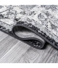 Anaise Ornate Boho Medallion Gray/Black/Cream 2 ft. x 8 ft. Runner Rug