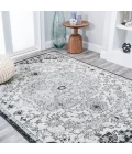 Anaise Ornate Boho Medallion Gray/Black/Cream 4 ft. x 6 ft. Area Rug