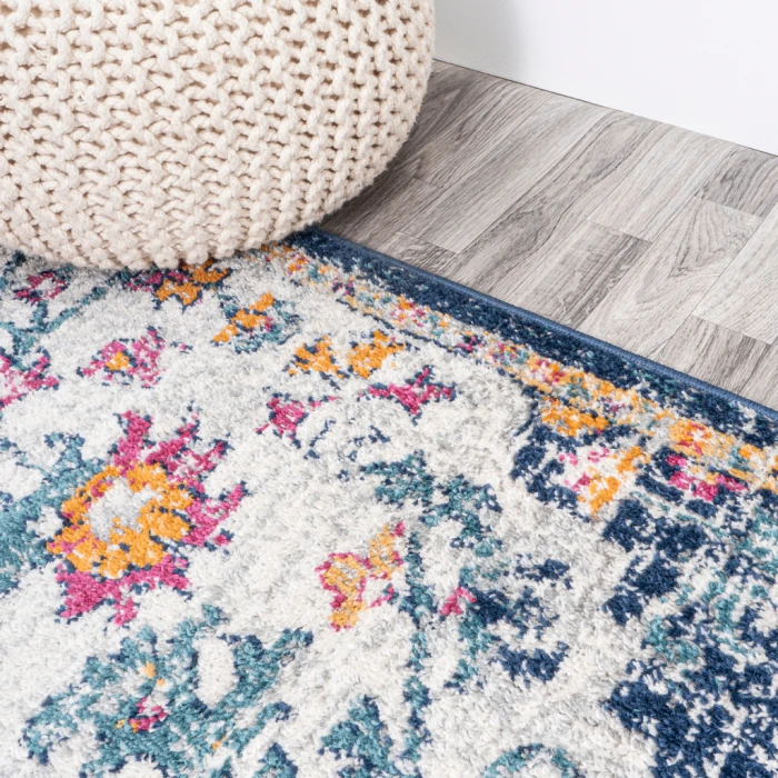 Anaise Ornate Boho Medallion Orange/Fuchsia/Blue/Cream 5 ft. x 8 ft. Area Rug