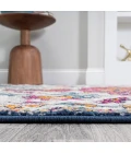 Anaise Ornate Boho Medallion Orange/Fuchsia/Blue/Cream 2 ft. x 8 ft. Runner Rug