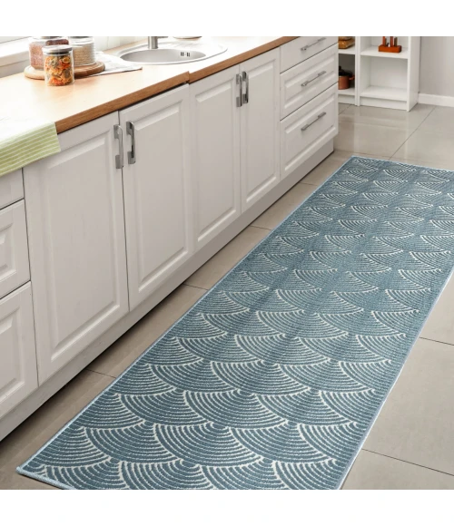 Jonathan Y CARMEL Blue CAR100A 2ft. X 8ft. Rect. Rug