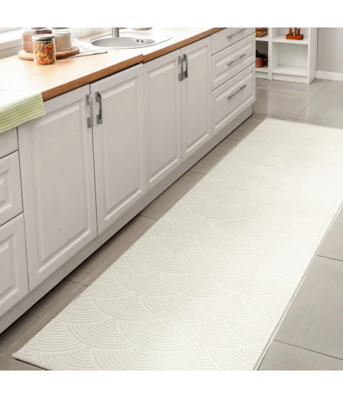 Jonathan Y CARMEL White CAR100B 2ft. X 8ft. Rect. Rug