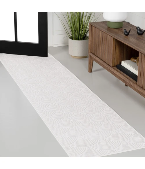 Jonathan Y CARMEL White CAR100B 2ft. X 8ft. Rect. Rug