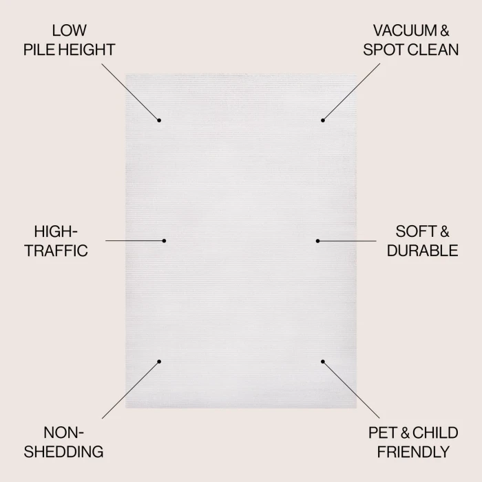Jonathan Y CARMEL White CAR101C 3ft. X 5ft. Rect. Rug