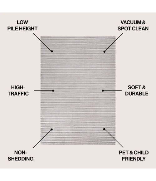 Jonathan Y CARMEL Silver CAR102A 7ft.-9in. X 10ft. Rect. Rug