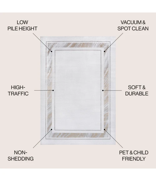 Jonathan Y CARMEL Gold CAR102C 5ft.3in. X 7ft.7in. Rect. Rug