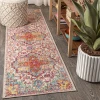 Jonathany California Vintage CAV100A Coral/Blue/Multi Area Rug 2 ft. 3 in. X 8 ft. Runner