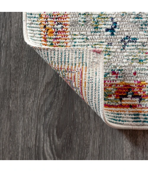 Andalus Vintage Medallion Coral/Ivory 5 ft. x 8 ft. Area Rug