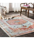 Andalus Vintage Medallion Coral/Ivory 5 ft. x 8 ft. Area Rug