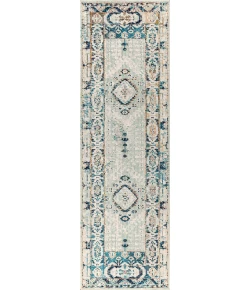 Jonathany California Vintage CAV103A Indigo Blue/Ivory Area Rug 2 ft. 3 in. X 8 ft. Runner