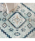 Osuna Diamond Vintage Medallion Indigo Blue/Ivory 5 ft. x 8 ft. Area Rug
