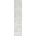 Groovy Solid Shag White 2 ft. x 10 ft. Runner Rug