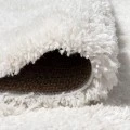 Groovy Solid Shag Ivory 3 ft. x 5 ft. Area Rug