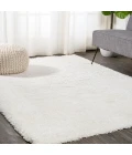 Groovy Solid Shag Ivory 3 ft. x 5 ft. Area Rug