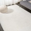 Groovy Solid Shag Ivory 3 ft. x 5 ft. Area Rug