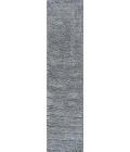 Groovy Solid Shag Gray 2 ft. x 8 ft. Runner Rug