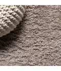 Groovy Solid Shag Light Beige 2 ft. x 10 ft. Runner Rug
