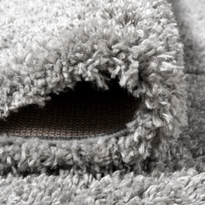Groovy Solid Shag Light Gray 8 ft. x 10 ft. Area Rug